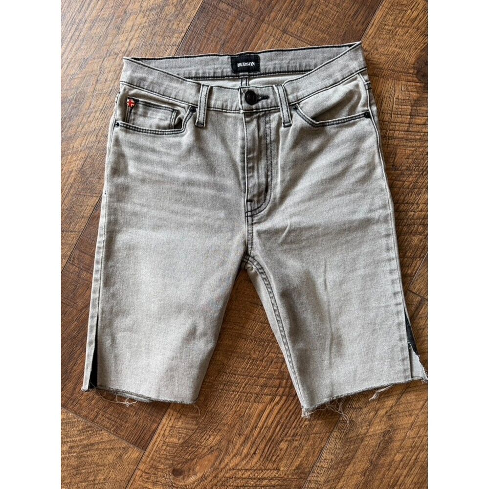 HUDSON Blair High-Rise Super Skinny Ankle Jean altered into bermuda shorts